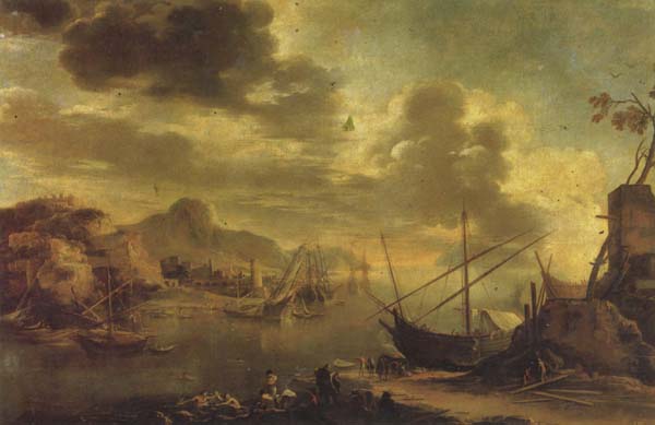 Salvator Rosa The Gulf of Salerno